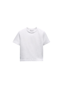CROPPED STRETCH T-SHIRT - Zara фото 32