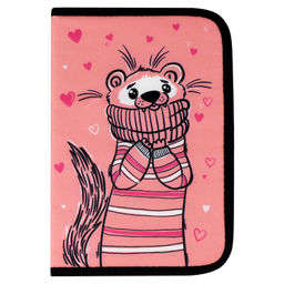 Пенал школьный, арт.53965/ 24 ХОРЕК (без наполнения, 13.3x20x3.5 cм, полиэстер, молния, полноцветная