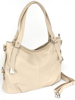 Сумка женская натуральная кожа GU 163-6019-1, 1отд+еврокарм, плечевой ремень, бежевый SALE 260184