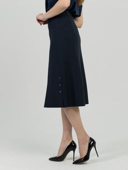 юбка на подкладке, расклешенная от пояса к низу - Трика фото 3