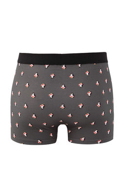 Cok Renkli 3lu Paket Desenli/Duz Pamuklu Boxer TMNAW25BX00009 - Trendyolmilla фото 6