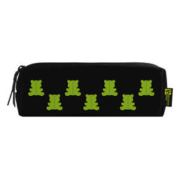 Пенал школьный Феникс+, арт.65727/ 24 ЖЕЛЕЙНЫЕ МИШКИ 19,5х5,5х6 см, полиуретан, молния, аппликация из искусственной кожи, ПЭТ-пакет).