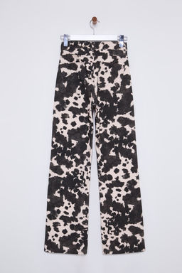 Kahverengi Inek Desenli Dusuk Bel Wide Leg Jeans TWOAW25JE00354 - Trendyolmilla фото 8