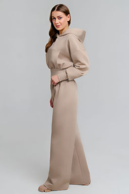 Арт. 2807 Костюм с брюками женский 42-48 (4 шт) Цвет:бежевый