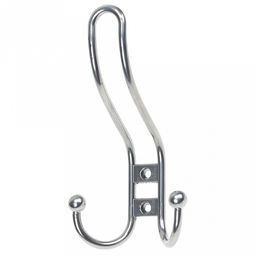 Крючок-вешалка №12, под хром (Россия) Товар отгружается без клеевой этикетки.
