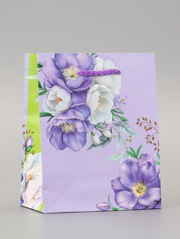 Цена за 4 шт. Пакет подарочный ламинированный «Красота и нежность» 11.5×14.5×6.5 см