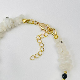 Браслет из Лунного камня и Турмалина - Радуга самоцветов фото 4