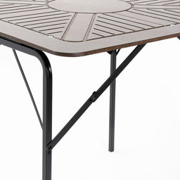 Комплект садовой мебели «Бистро», 4 стула, квадратный стол, коричневый