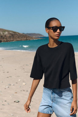 CROPPED T-SHIRT - Zara фото 20