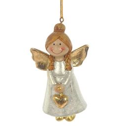 Украшение новогоднее "Ангелочек, L5,5 W3 H9 см, 3в.
