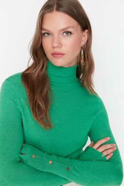 Kahverengi Merserize Gorunumlu Premium Iplik / Ozel Iplik Basic Triko Kazak TWOAW23KZ01514 - Trendyolmilla фото 10