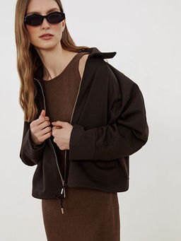 G?mlek Yaka Oversize Kad?n Ceket