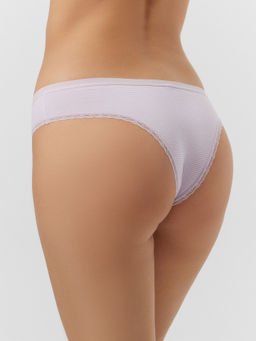 Цена за 2 штуки! Трусы слипы женские сиреневые в узкую полоску сиреневая полоска 412281