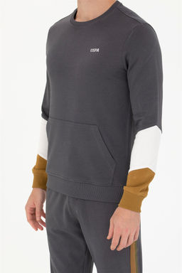 U. S. Polo Assn Мужской свитшот антрацитового цвета с круглым вырезом - U.s. polo assn фото 14