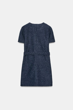 STRUCTURED DRESS WITH BELT - Zara фото 6