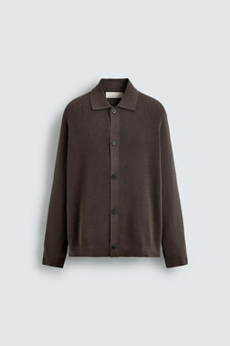 C?RDIGAN REGULAR FIT / Marr?n claro - Zara фото 7