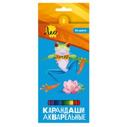 Лео Ярко LBSWP-24 Набор акварельных карандашей заточенный 4 х 24 цв