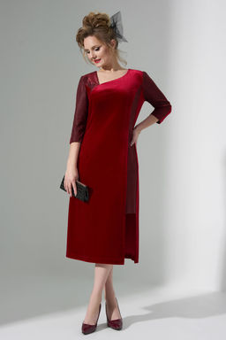 Платье Euro Moda 490 красный