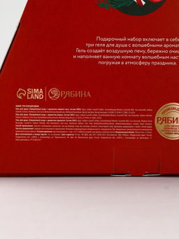 У_Winter Melody Набор в треугольной HNY, 3 геля для душа по 100 мл (10872543)