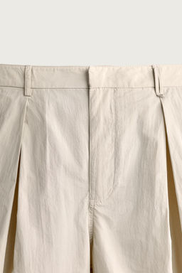 BERMUDA WIDE FIT PLIEGUES / Beige - Zara фото 8