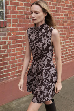 SHORT JACQUARD DRESS