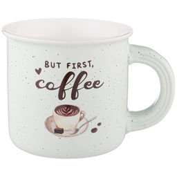 КРУЖКА BUT FIRST COFFEE 355 МЛ БЕЛАЯ