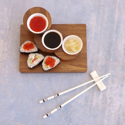 Палочки для суши «Геометрия», набор 10 шт., 24.5 см, керамика