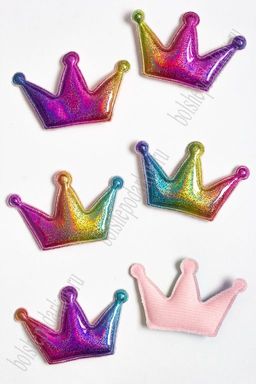 Патч голографик "Корона" 4,5*6,8 см (10 шт) SF-2974, №10