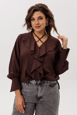Блуза ANELLI 1679 пряный какао