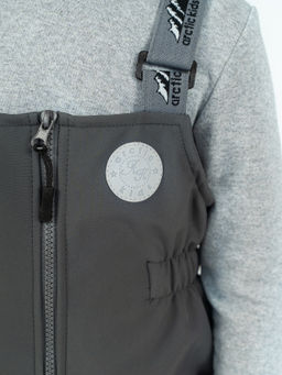 Полукомбинезон демисезонный серый 60-021 (134)