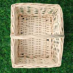 Корзина плетёная для хранения, 27×22×14 см, ручка h=13 см, ива