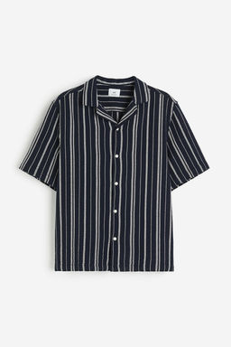 Camisa resort en punto con textura Regular Fit