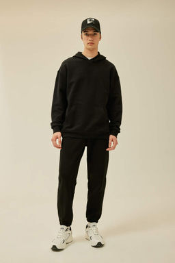 Базовая толстовка Comfort Fit с капюшоном - Defacto фото 2