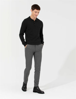 Gri Slim Fit Kanvas Pantolon - Pierre cardin фото 3