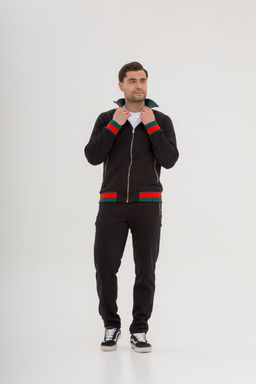 ФУТЕР 3х нитка ИНТЕРСОФТ Мужской костюм, черный - Knitka wear фото 11