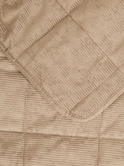 Покрывало вельвет 240x260 бежевый вельвет