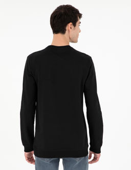 Siyah Regular Fit Sweatshirt - Pierre cardin фото 5