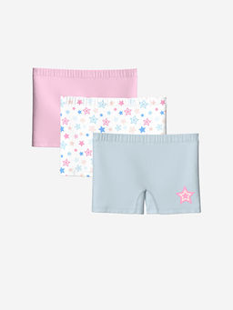 Bask?l? K?z ?ocuk Boxer 3l?