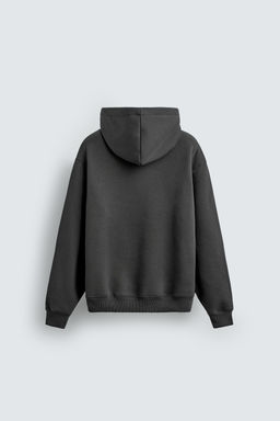 SUDADERA CAPUCHA HEAVYWEIGHT B?SICA / Antracita oscuro - Zara фото 8