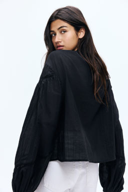Blusa de algod?n con cuello de volante - H&m фото 8