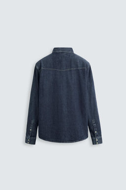 WESTERN DENIM SHIRT WITH POCKETS - Zara фото 46