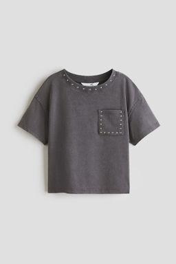 Camiseta de algod?n con remache