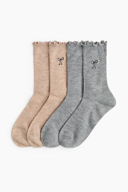 Pack de 2 calcetines en mezcla de lana