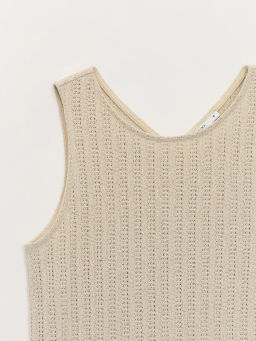 Майка прямого кроя с разрезом на спинке ZR2605023417-60 / Zarina