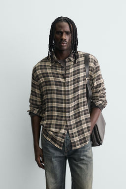 RELAXED FIT CHECK SHIRT - Zara фото 10