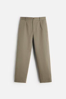 PLEATED CHINO TROUSERS - Zara фото 15