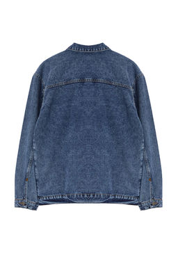 TRENDYOL MAN Ac?k Mavi Regular Ac?k Mavi Erkek Oversize Denim Kot Ceket TMNAW23CE00037 - Trendyolmilla фото 7