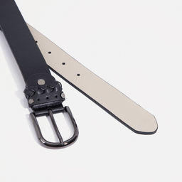 Ремень женский, ширина 3,5 см, винт, пряжка металл, цвет чёрный - Simaland фото 2