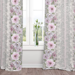 Шторы для гостиной с подхватом Элеонора 145*260/Шторы: 1 шт.- 145*260, подхваты: 1 шт. Шторы АРТ ДИЗАЙН для гостиной