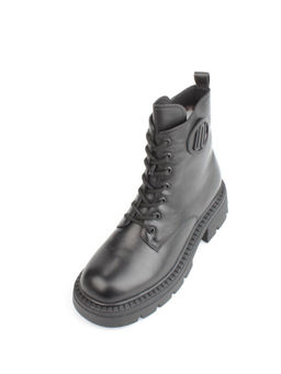 04-M3-1476 BLACK Ботинки зимние женские (натуральная кожа, натуральный мех) - Фабричный китай фото 5